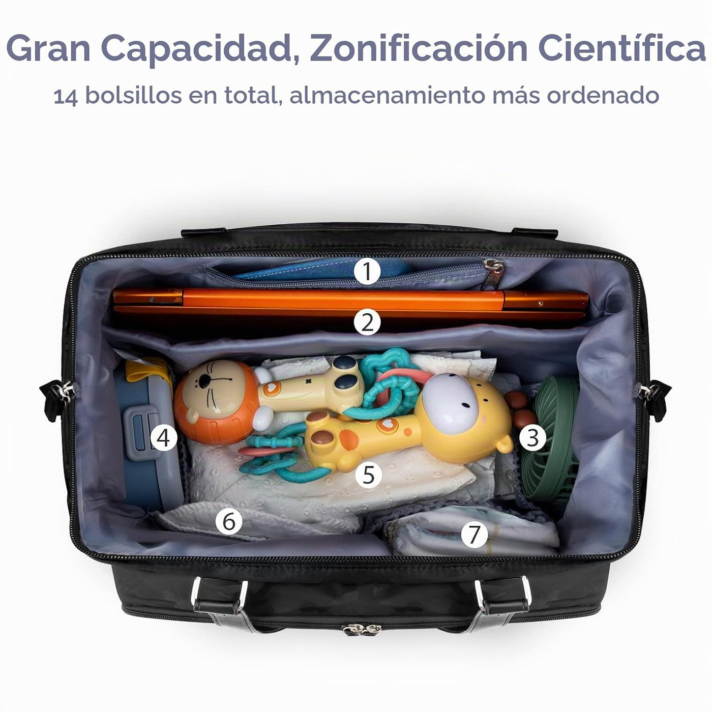 Pripher Mochila convertible 4 en 1 para papá, mochila de pañales co...