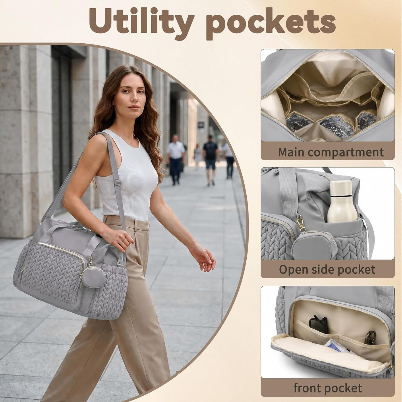 Awanhe Totalizador del bolso de pañales, bolsos de pañales del viaj...