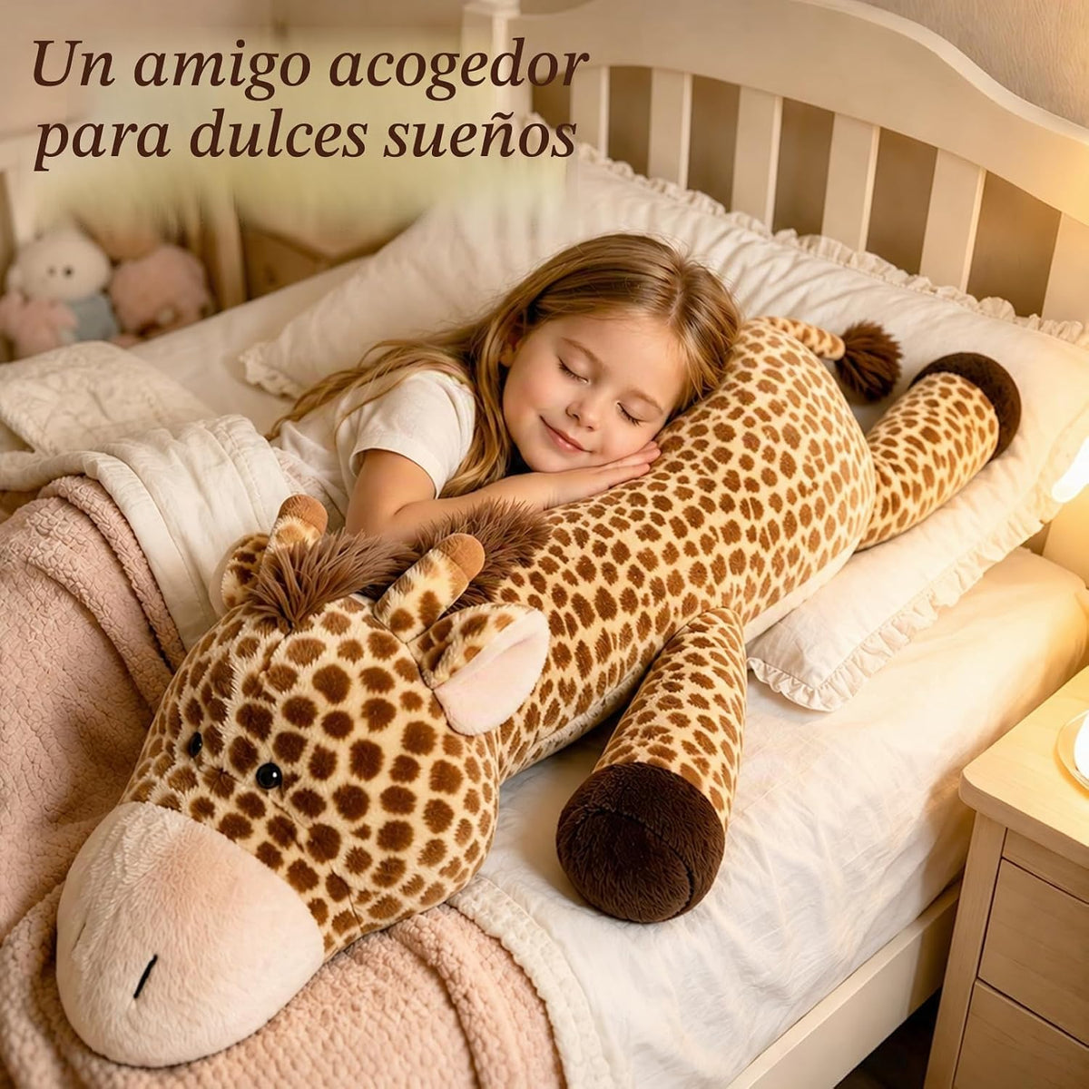 MMguai Animal de peluche de jirafa gigante de 40 pulgadas, bonita a...