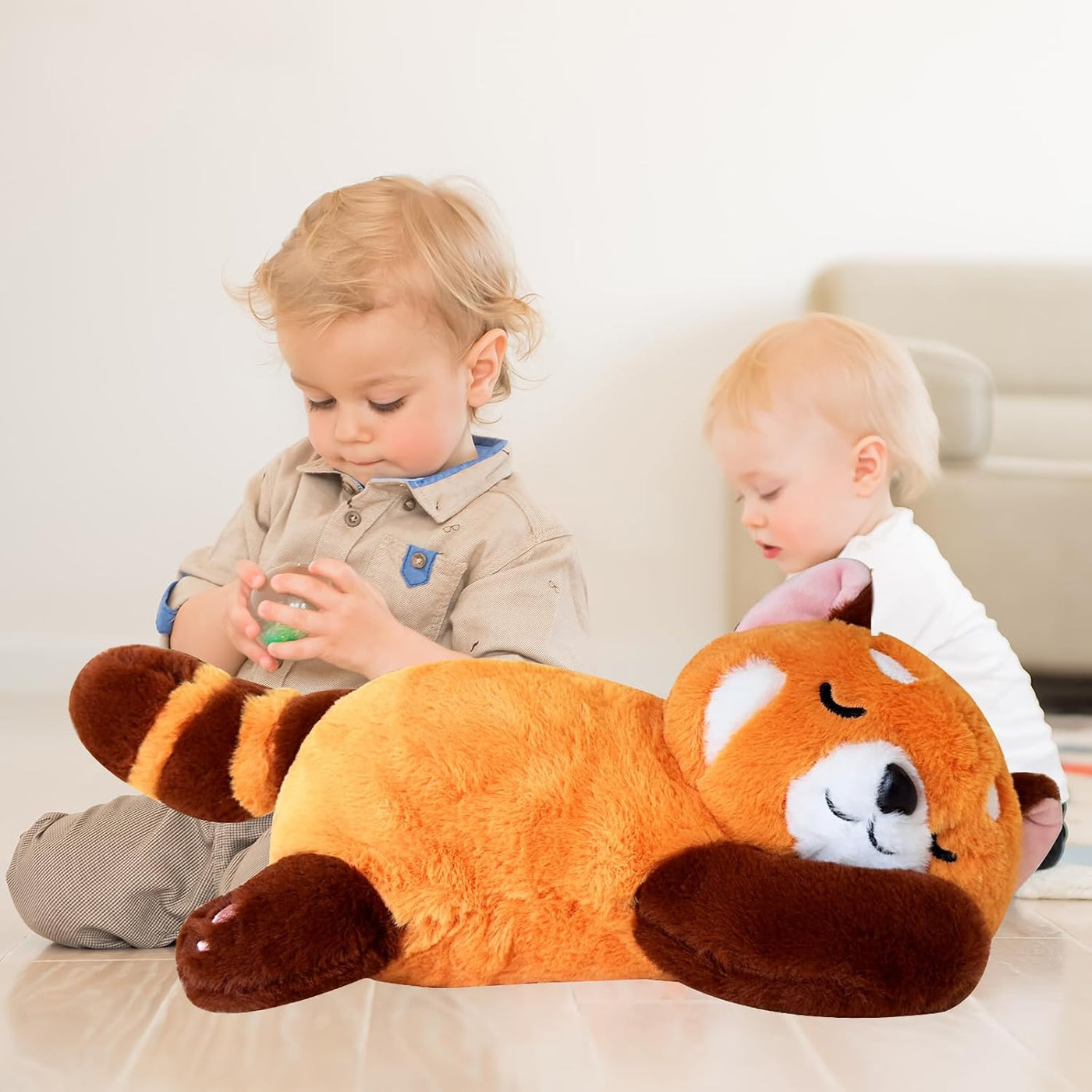 Liraziva Peluche de panda rojo lindo juguete de peluche suave 90cm\...