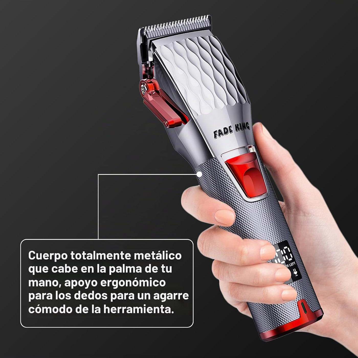 FADEKING® Cortapelos profesionales para hombres, cortapelos inalámb...