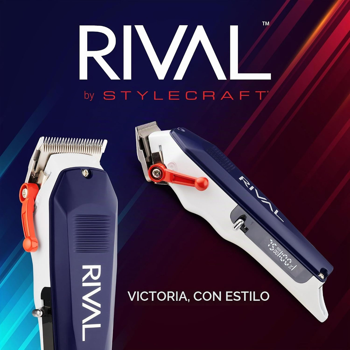 Stylecraft Rival - Cortapelos inalámbrico con pantalla digital y ca...