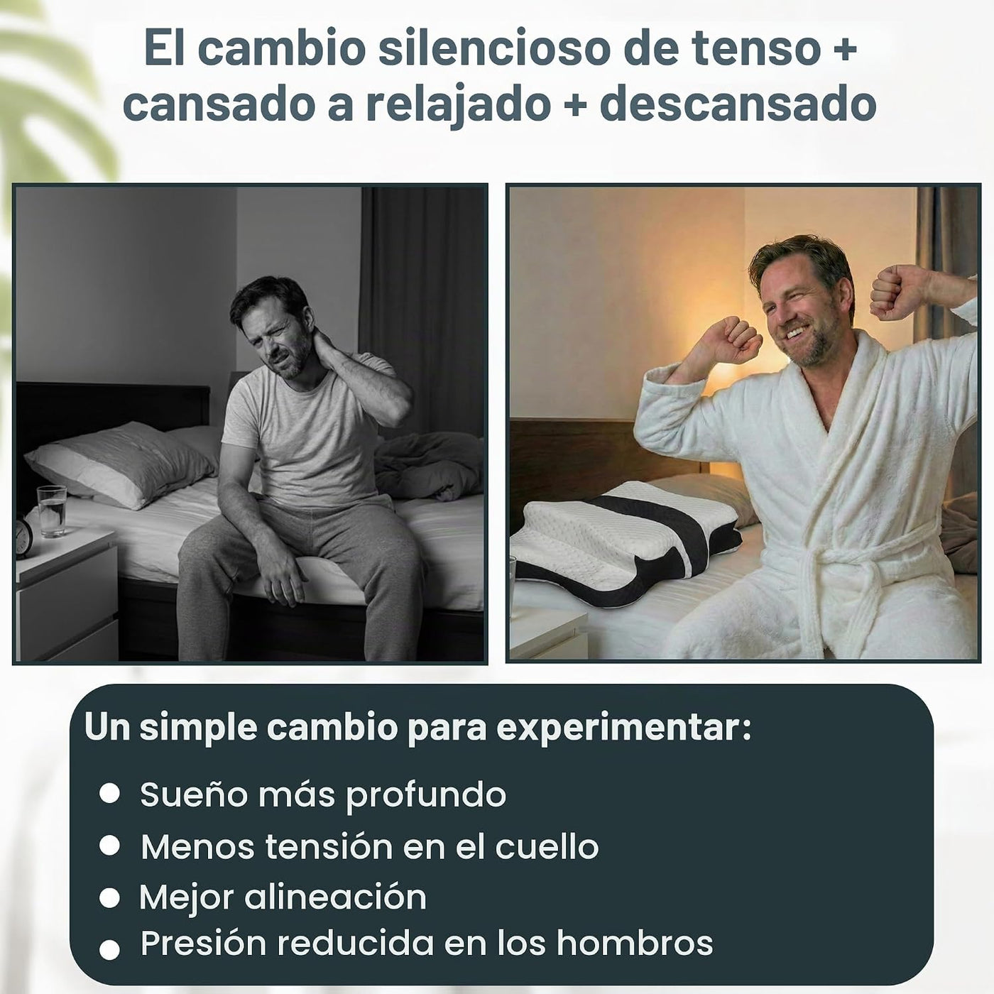 piluxx Almohada cervical ergonómica para dormir \u2013 Almohada cer...