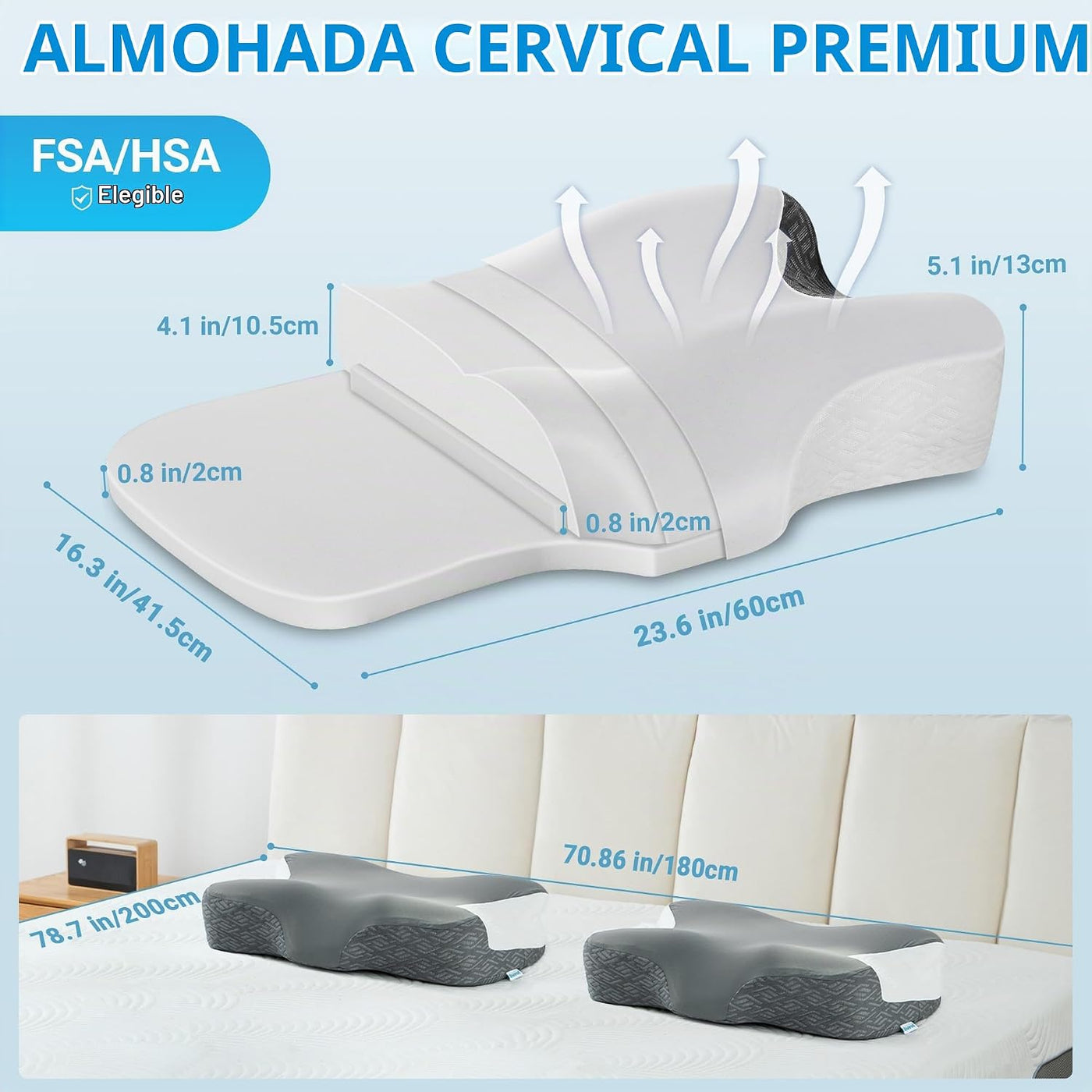 Almohada CPAP elegible para la FSA para que los usuarios reduzcan f...