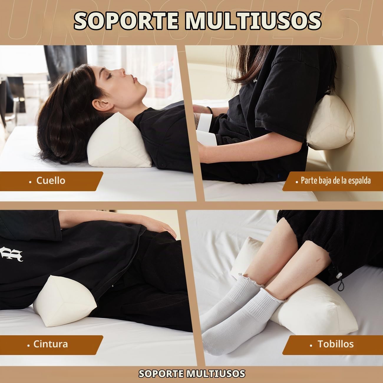 LOFE Almohada de trigo sarraceno \u2013 Almohada de cuello ajustabl...