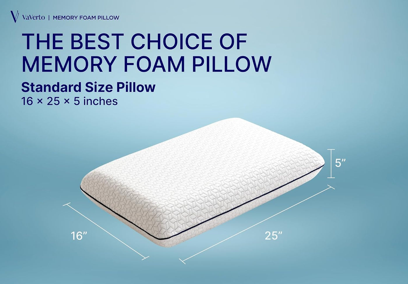 Almohada de espuma viscoelástica de gel refrescante, paquete de 1,...