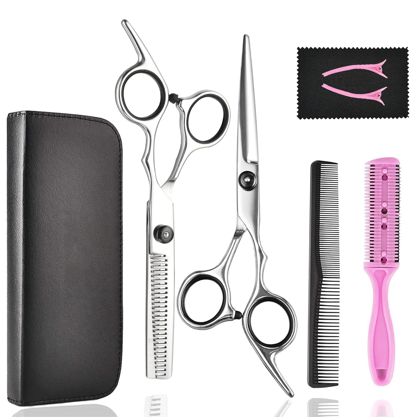 Fcysy Tijeras de corte de cabello, tijeras de peluquería profesiona...
