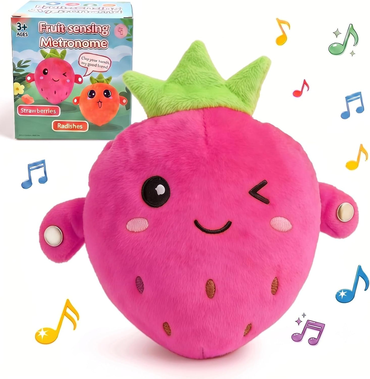Juguete sensorial musical para bebé, juguete interactivo de peluche...