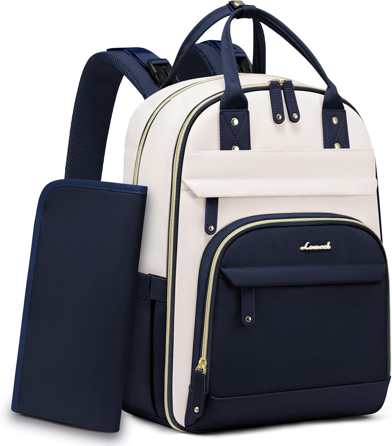 LOVEVOOK Mochila para Pañales, Bolsa de Bebé con Cambiador, Mochila...