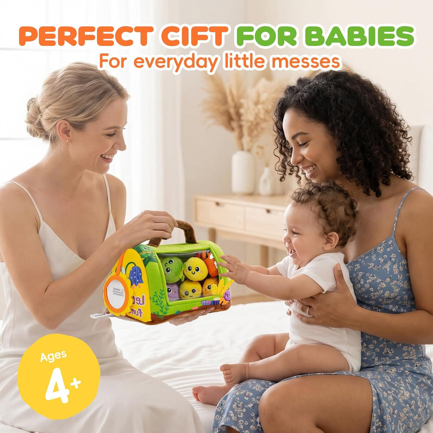 obnobm Insect House - Juego de juguetes de peluche con sonajero, ch...