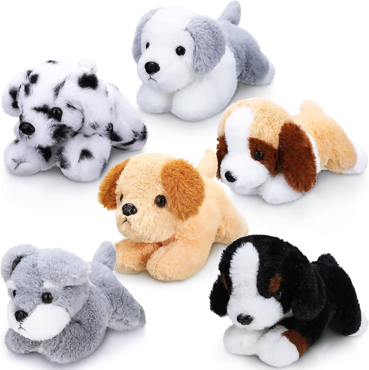 Harrycle 6 piezas 20 cm de juguete de peluche de perro cachorro sua...