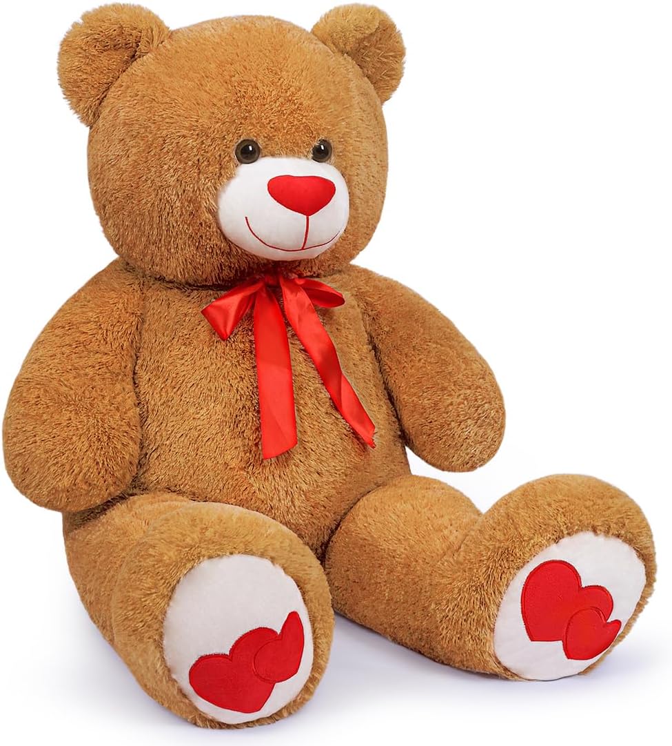 Oso de peluche grande de 43.3 pulgadas, oso de peluche gigante con...