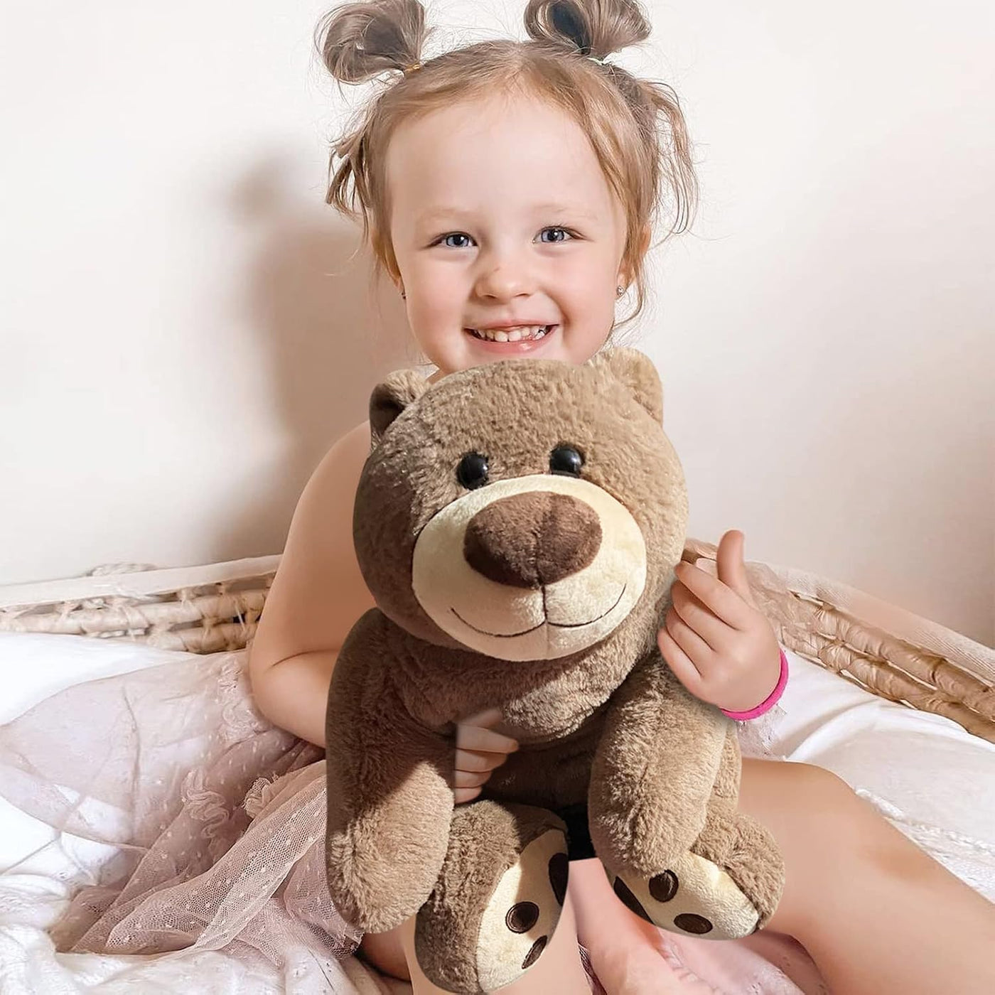 Oso de peluche con peso de 3.5 libras, almohada de animales de felp...