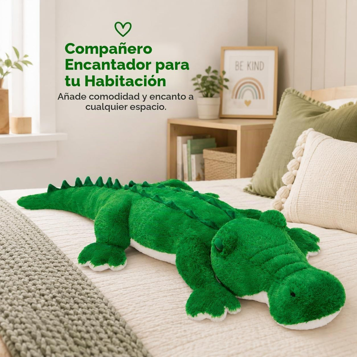 MorisMos Animal de peluche de caimán gigante de 51 pulgadas, juguet...