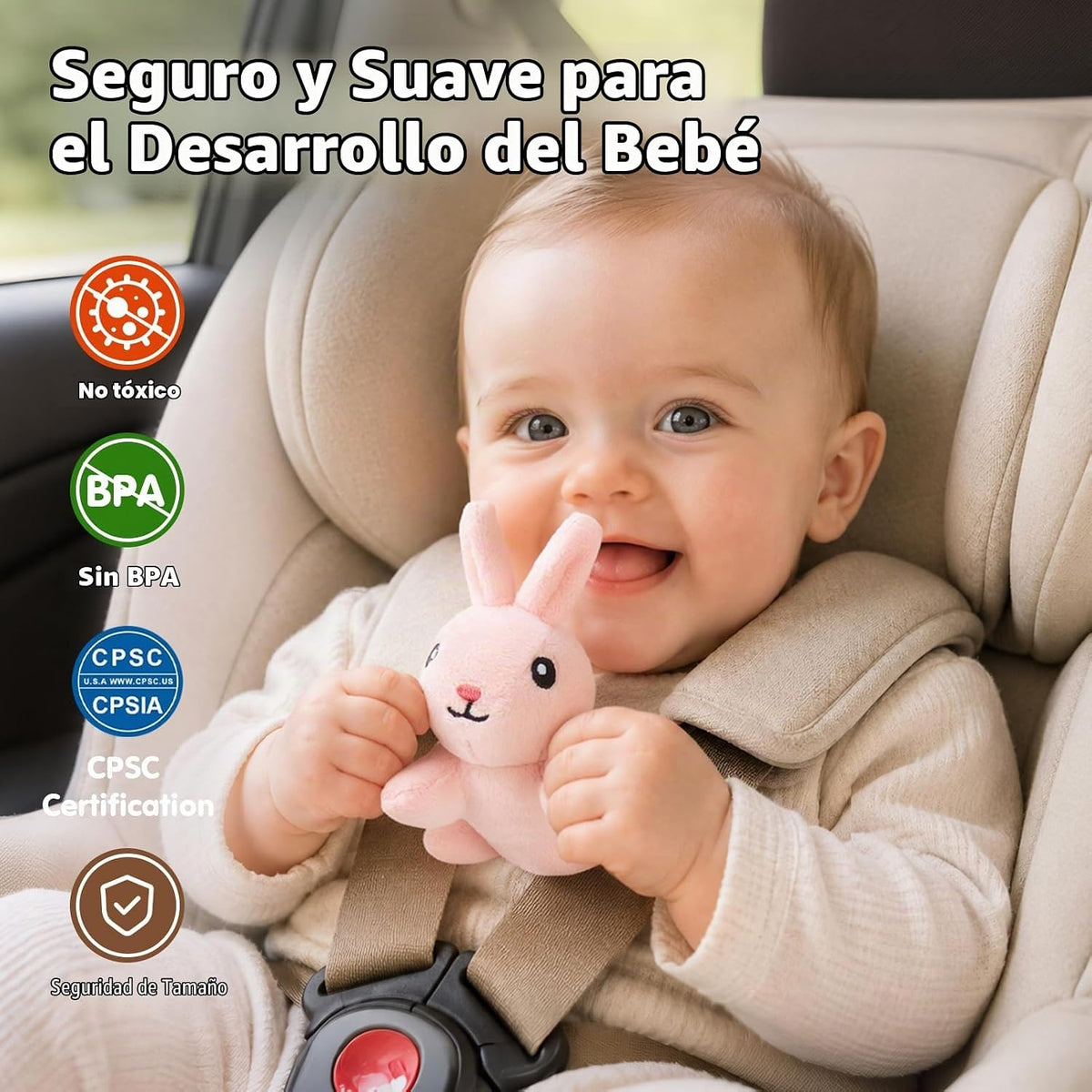 hahaland Juguetes para bebés de 6 a 12 meses, juego de animales de...