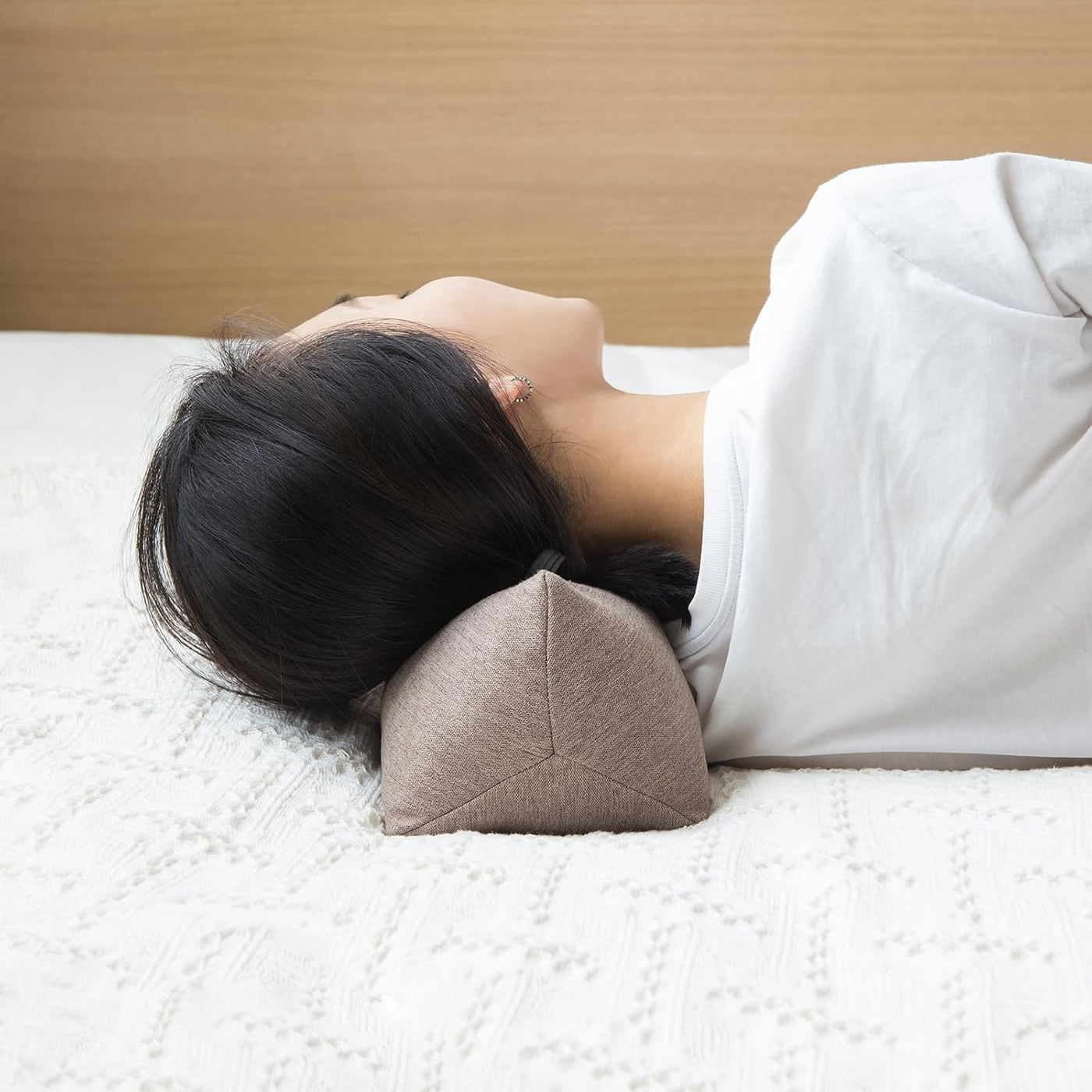 Almohada de Apoyo para el Cuello de Trigo Sarraceno, Almohada Cilín...