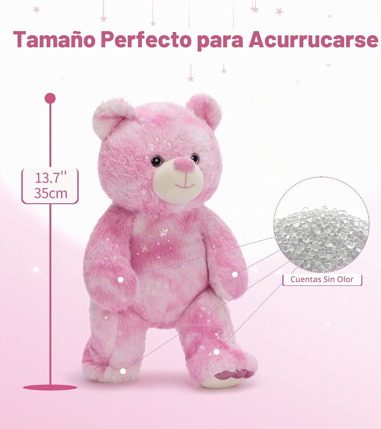 Tezituor Oso de Peluche Relleno, Juguetes de Peluche de Oso Arcoíri...