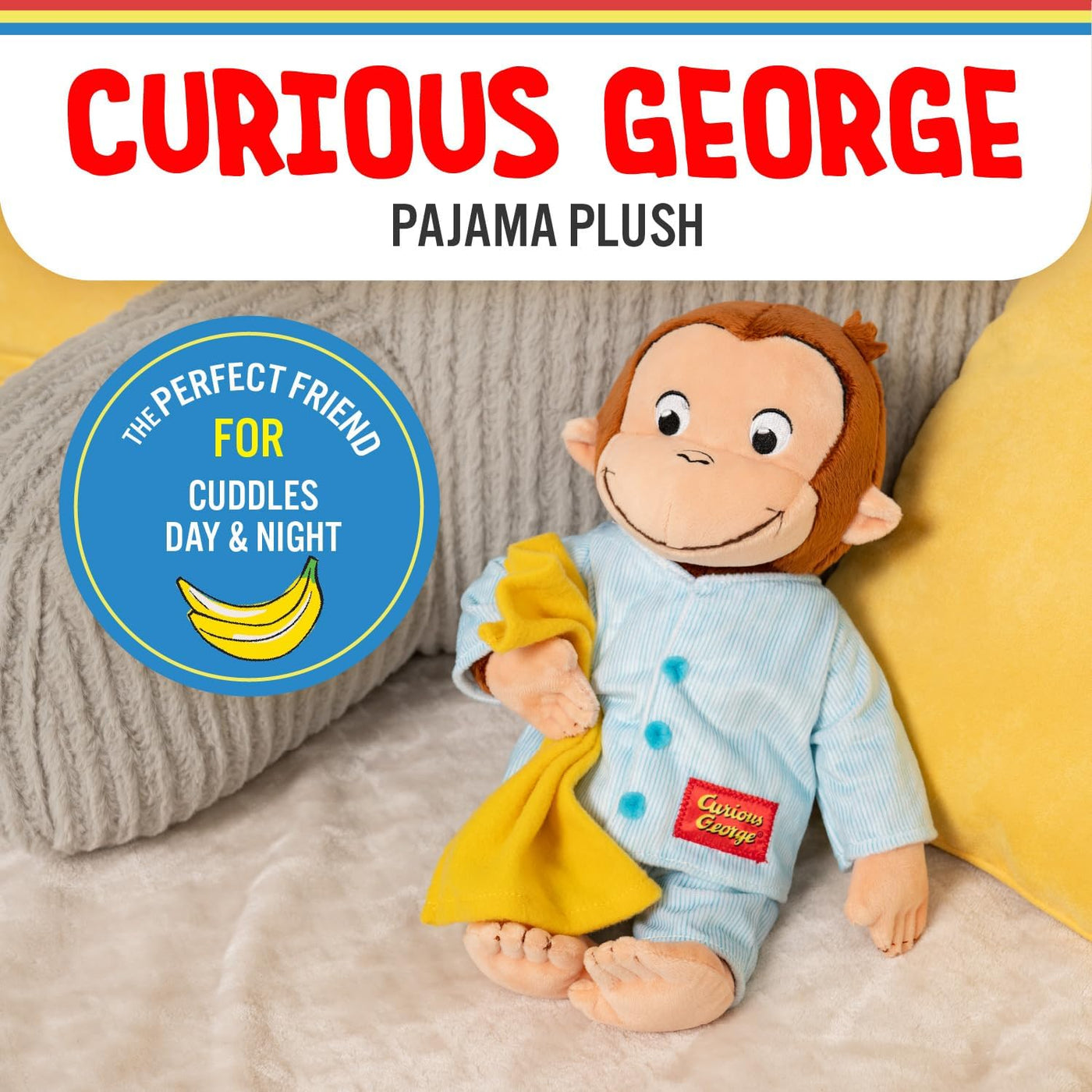 Kids Preferred Curious George in Pajamas - Juguetes de peluche de m...