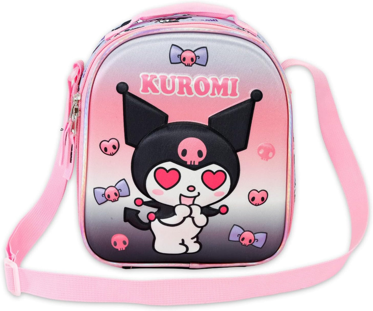 SANRIO Kuromi lonchera para la escuela de niñas, paquete de bolsa d...