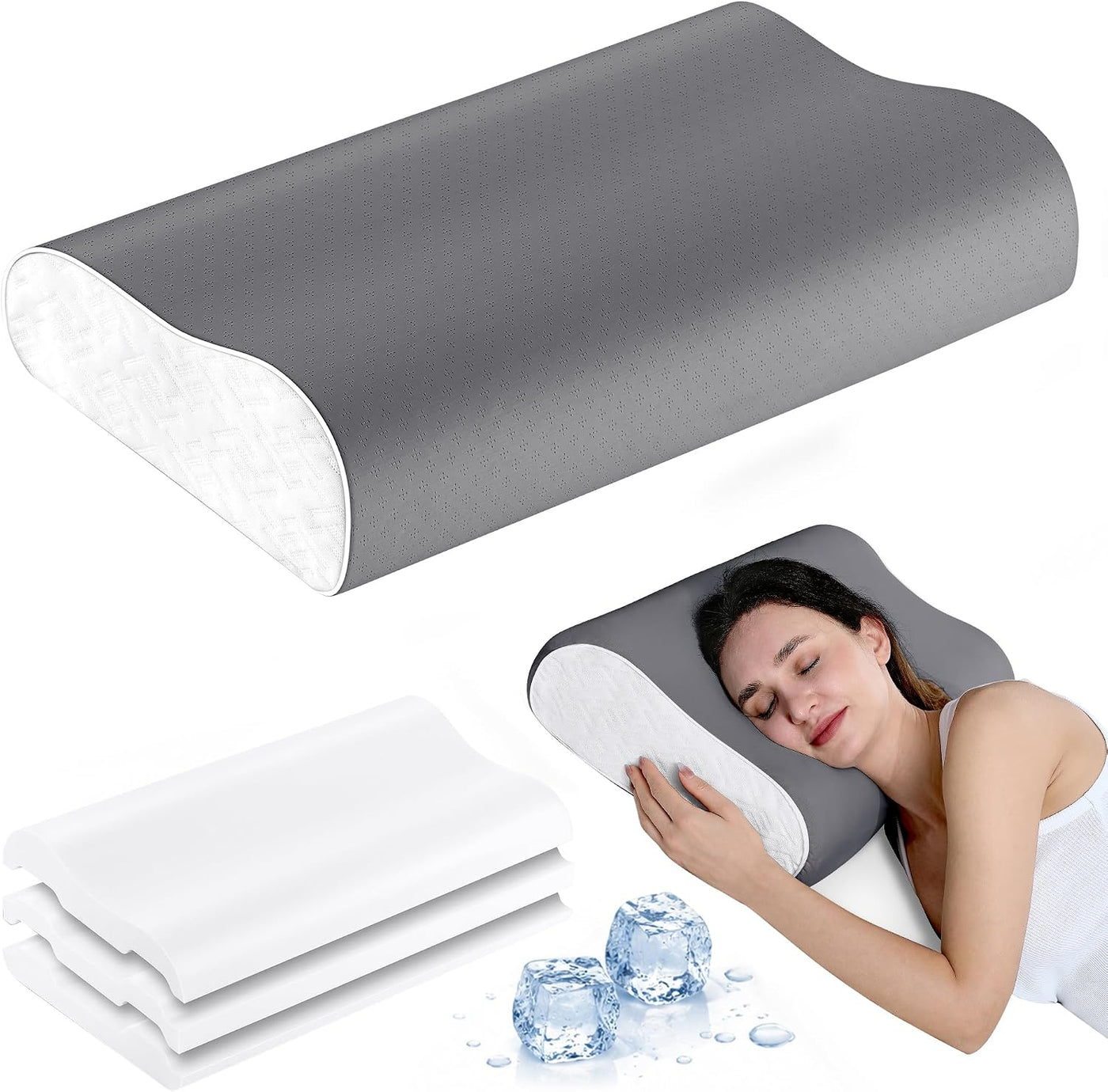 Elviros Almohada cervical de la cama de la almohada del cuello de l...