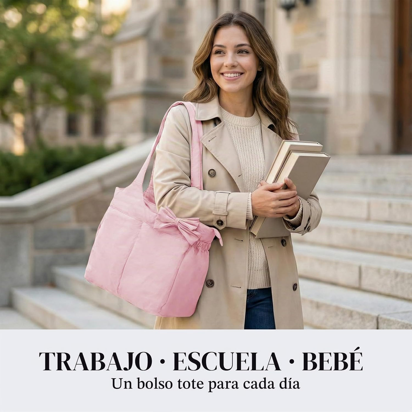 MOMINSIDE Bolsa de pañales de hospital para mujer, bolsa de bebé gr...