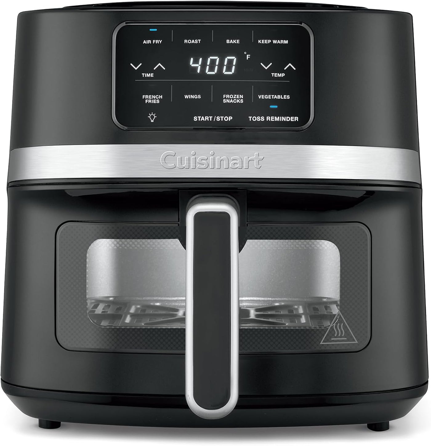 Cuisinart Freidora de aire, freidora de cesta de 4.5 cuartos con 4 funciones de cocción para freír al aire, asar, hornear y mantener el calor