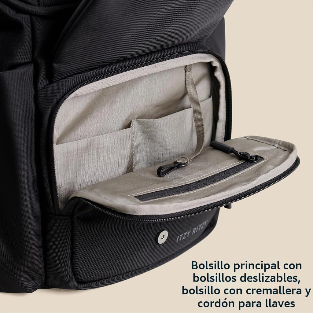 Mochila de cubo Itzy Ritzy Belong (Negro) | Cuenta con bolsillos ai...