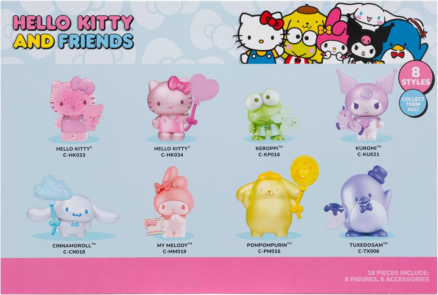 Jazwares Hello Kitty and Friends Dreamland - Paquete de 8 con acces...