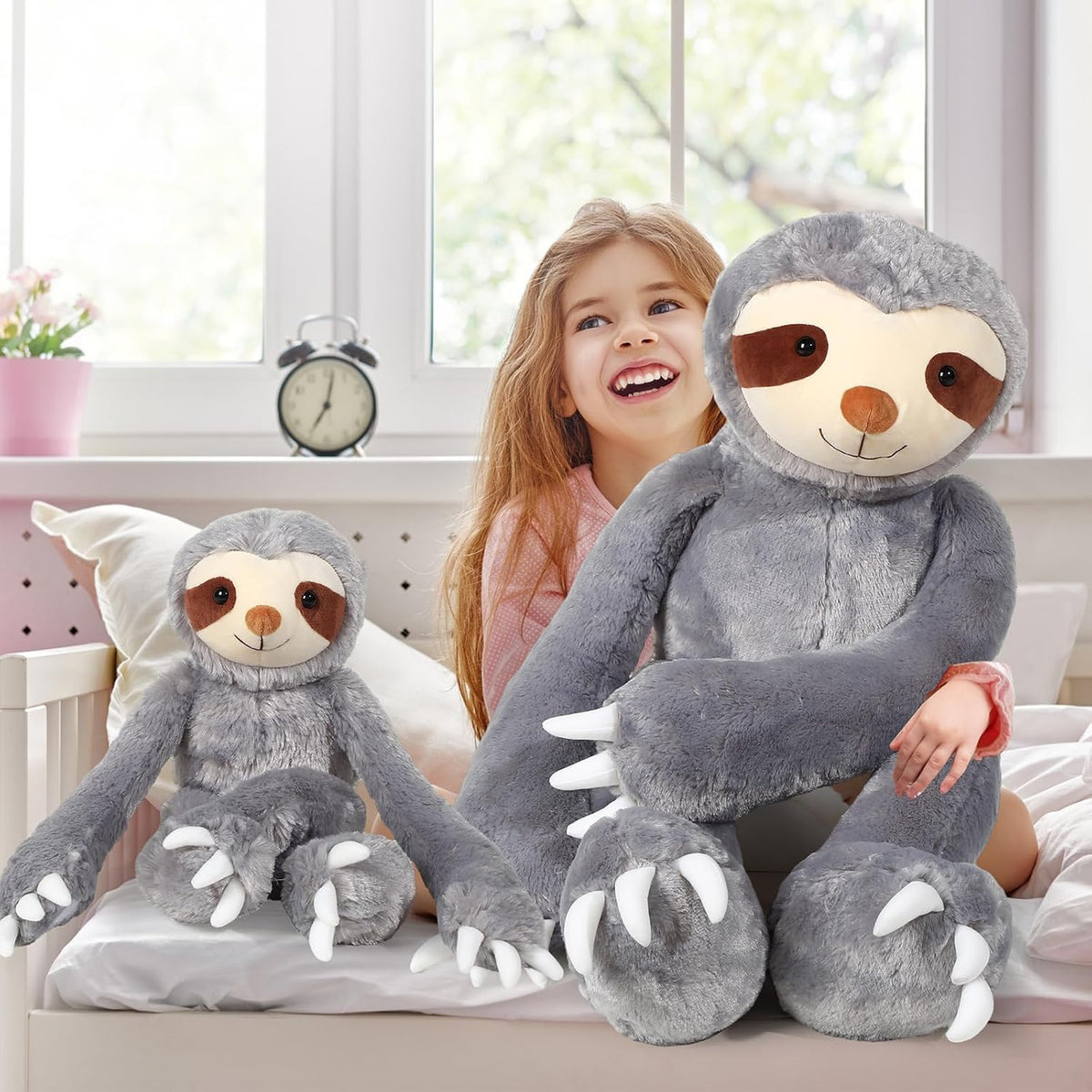 Libima 2 piezas de peluche de perezoso gigante de regalo para niños...