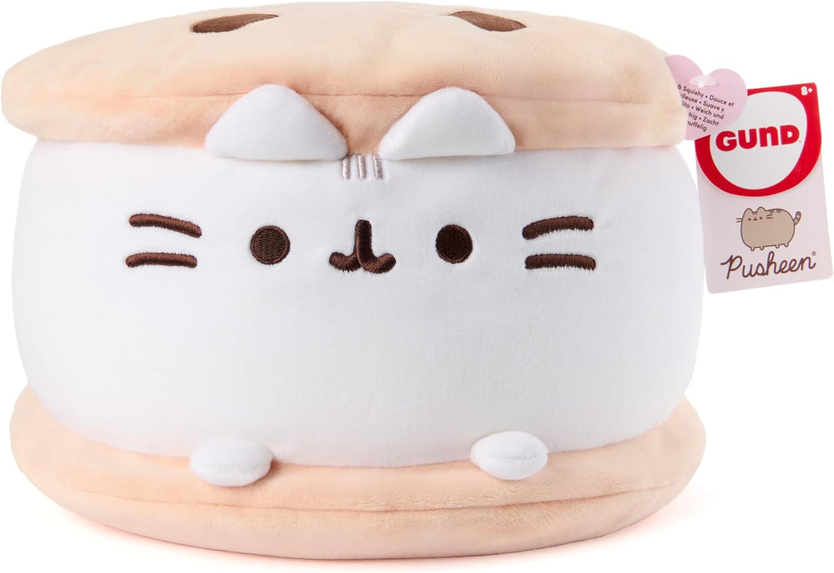 GUND Pusheen - Peluche Squisheen de sándwich de helado de galleta,...