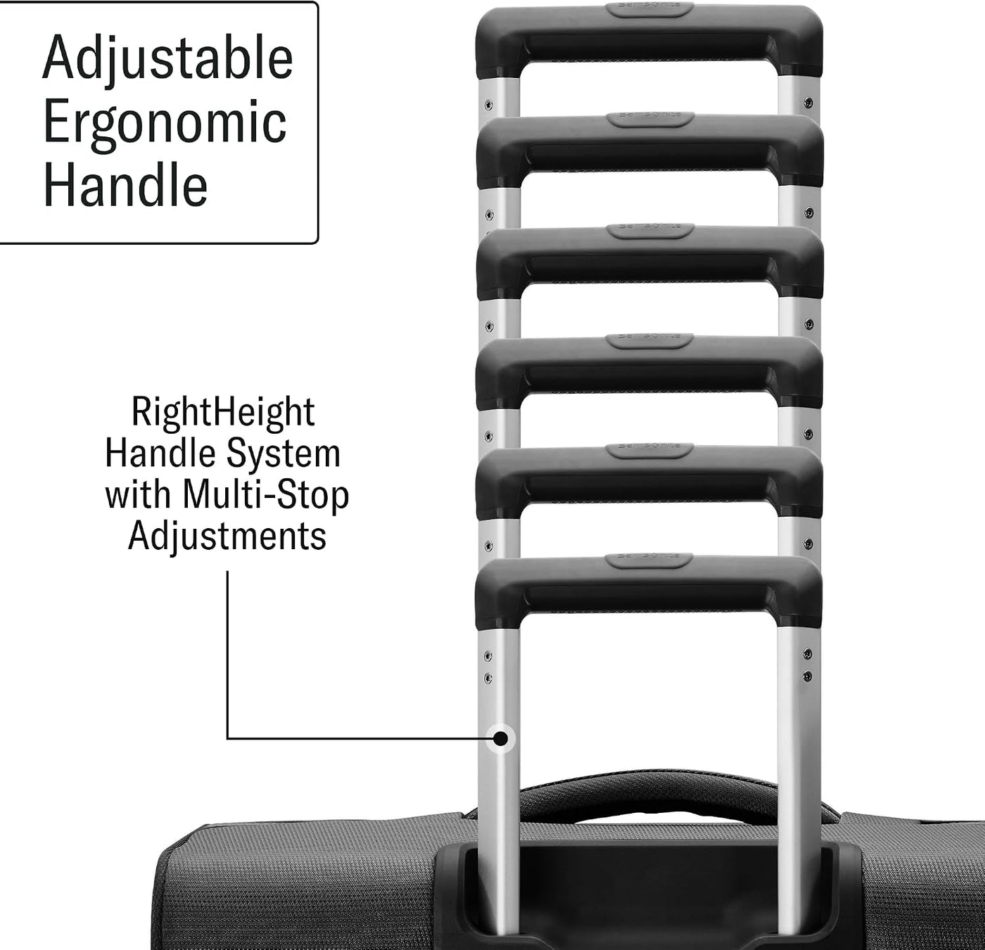 Samsonite UpLIFT Equipaje Liviano de Lado Blando Expandible, Negro