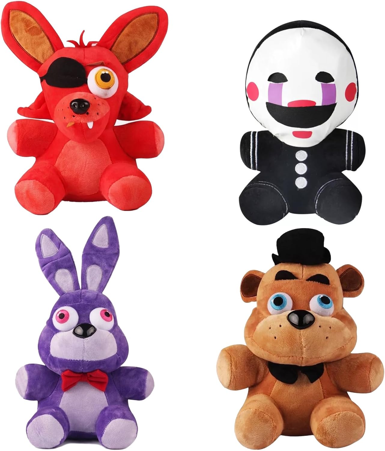PLIIMONA Juego de 4 juguetes de peluche de animales de terror, anim...