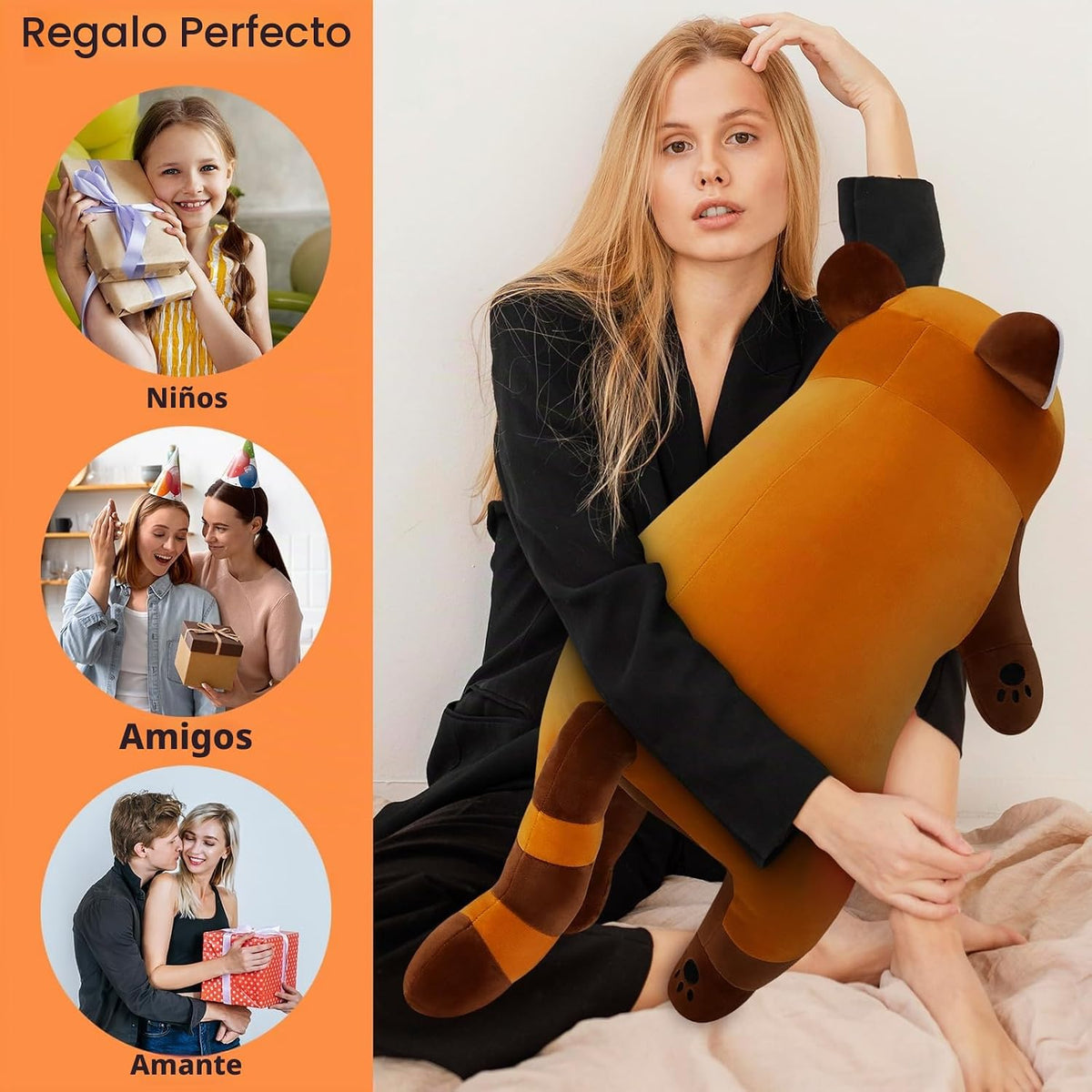 Auspicious beginning - Peluche gigante de 76 cm de panda rojo - Gra...