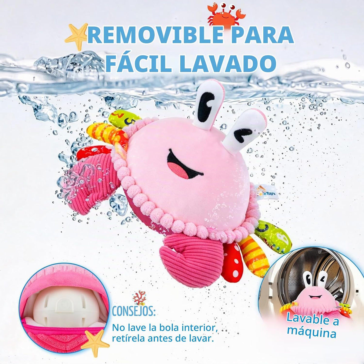 Juguetes para bebés para niñas de 1 año, juguete interactivo para b...