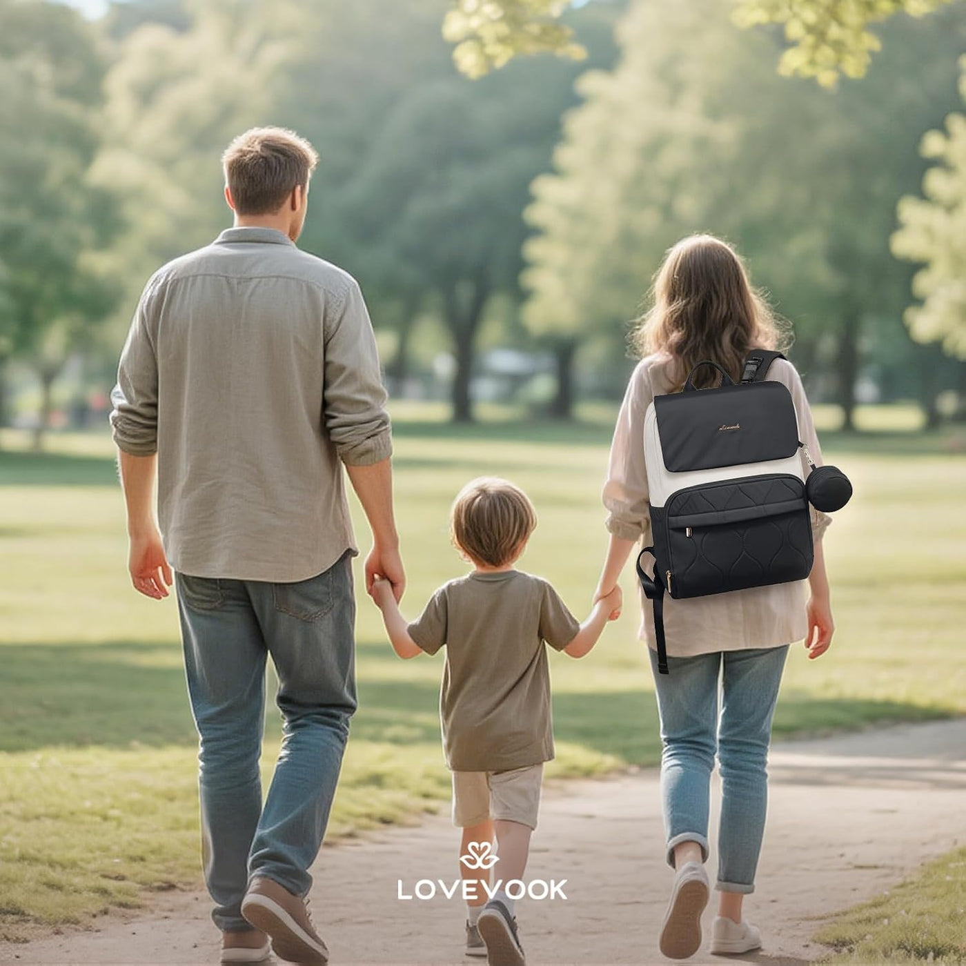 LOVEVOOK Mochila para Pañales, Bolsas de Viaje para Bebés para Niño...