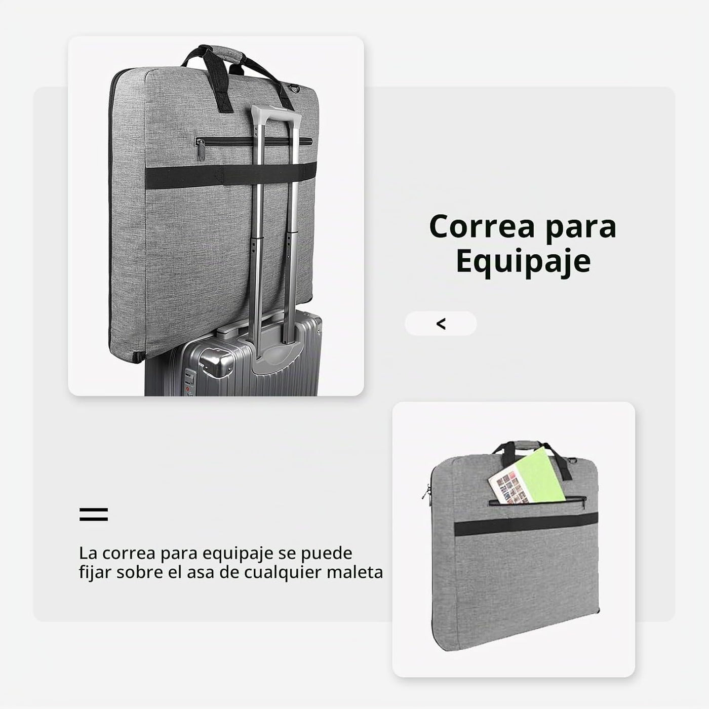MATEIN Bolsas de ropa de mano para viajes, bolsa colgante resistent...