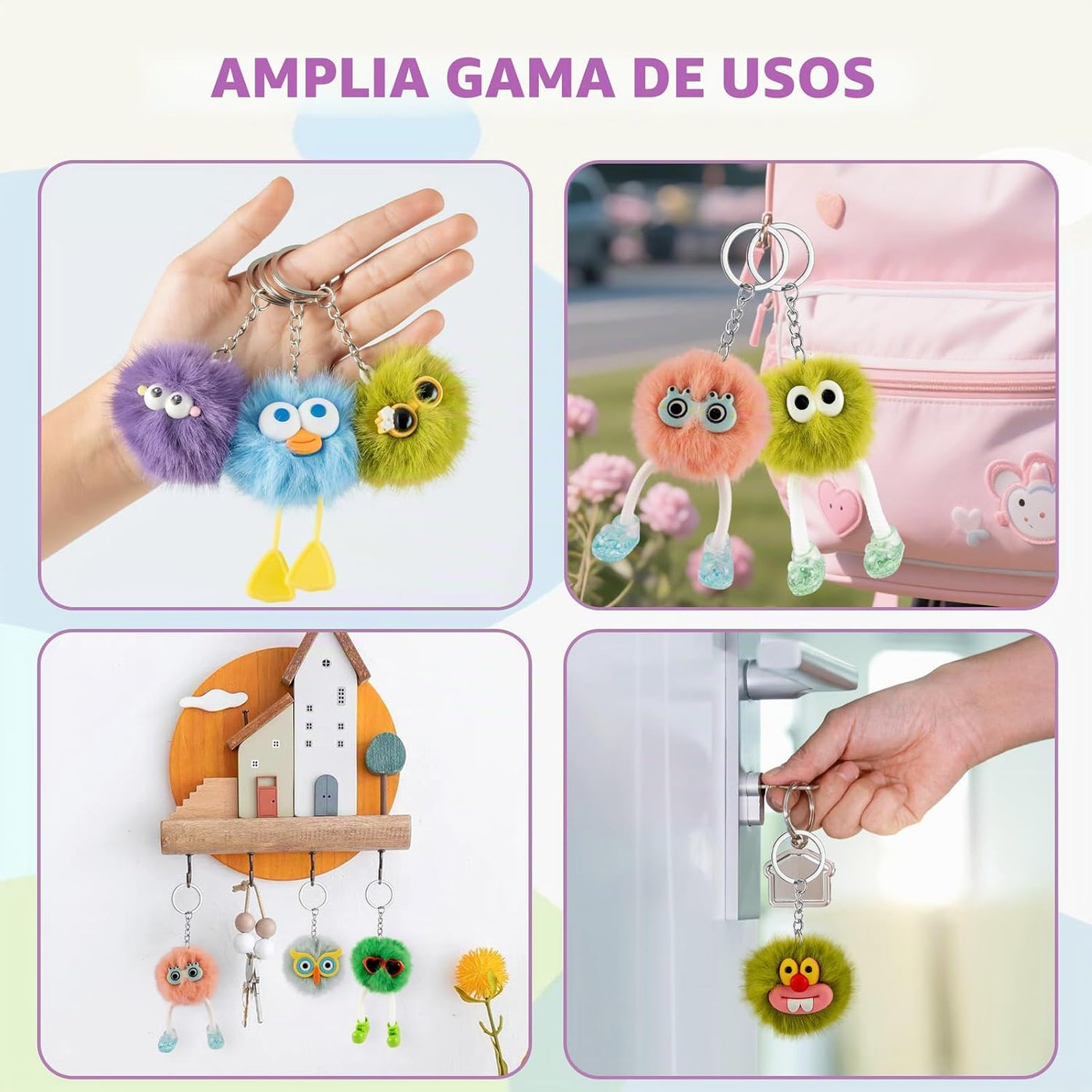 OMyFav 30 llaveros de recuerdo de fiesta, llavero kawaii para cumpl...