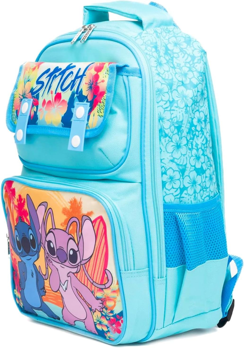 Stitch and Angel - Mochila escolar para niños con bolsa de libros d...