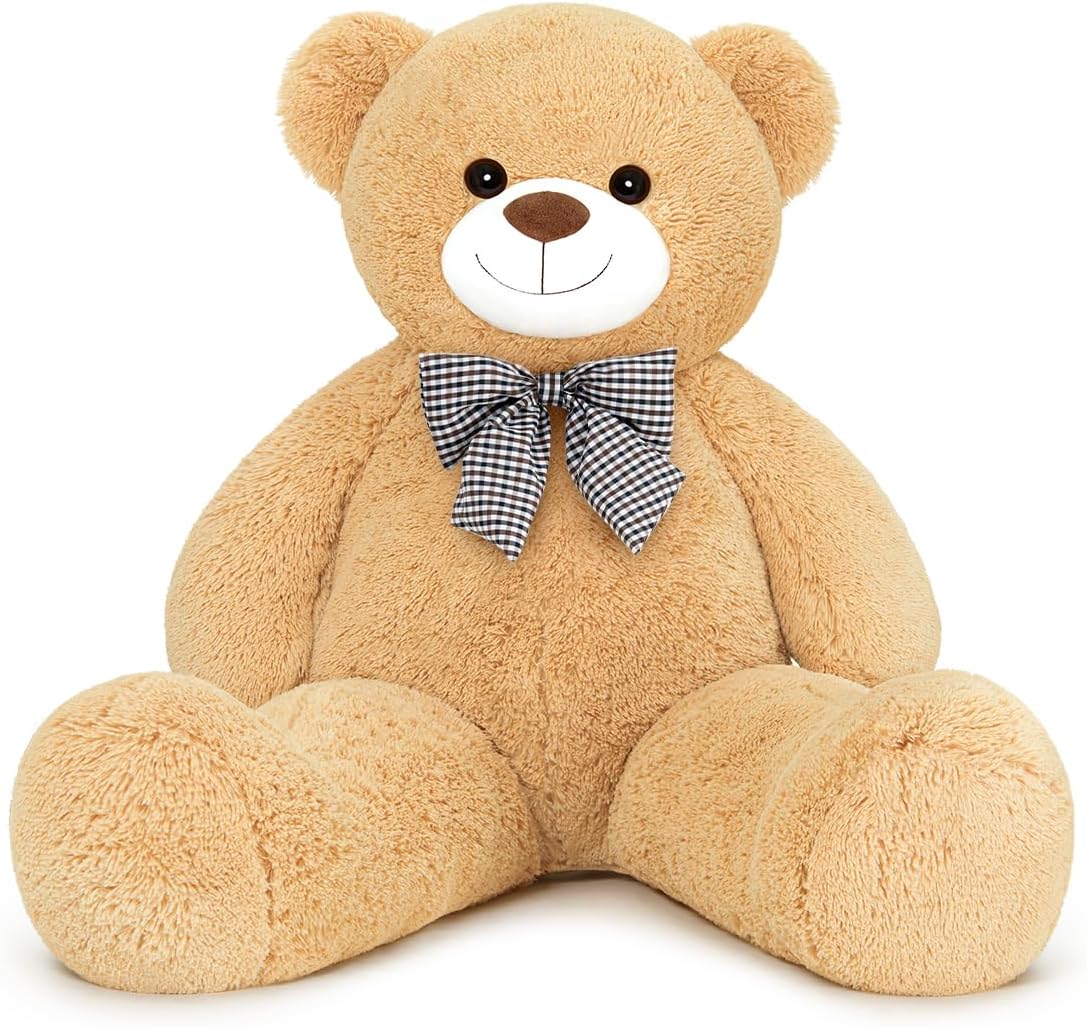 Oso de peluche gigante de 4 pies, lindo animal de peluche grande, 5...