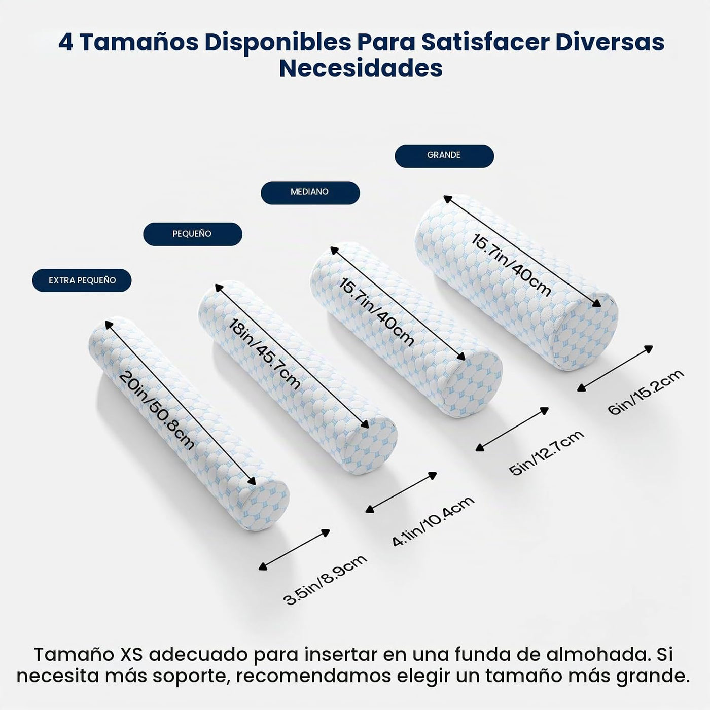 Forcanby Almohada Enrollable para el Alivio del Dolor de Cuello - A...