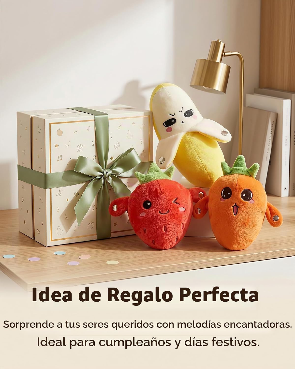 YXuan Juguete sensorial musical de felpa suave, juguete de peluche...