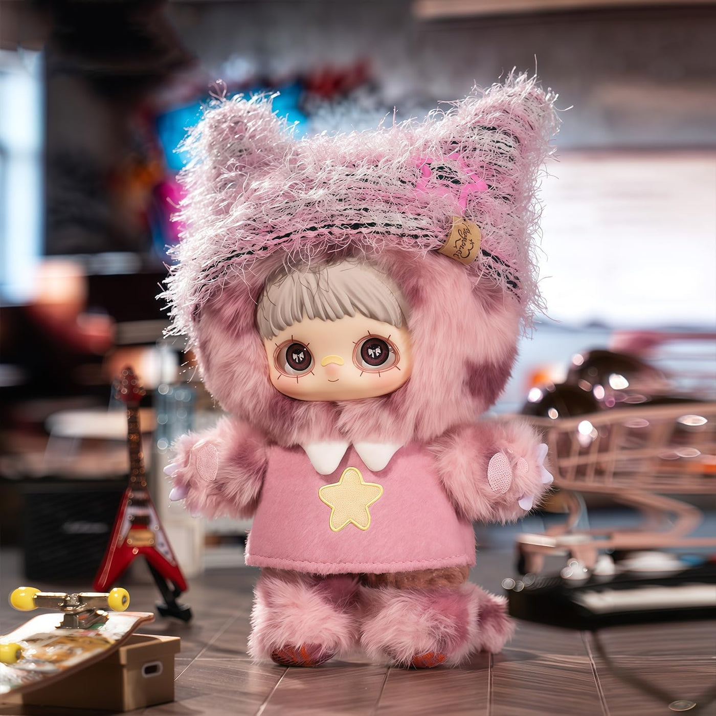 WINKLOORI MayMei Kitten Academy Series - Llavero de peluche con caj...