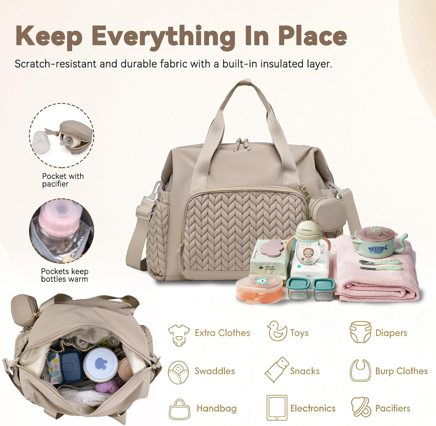 Awanhe Totalizador del bolso de pañales, bolsos de pañales del viaj...