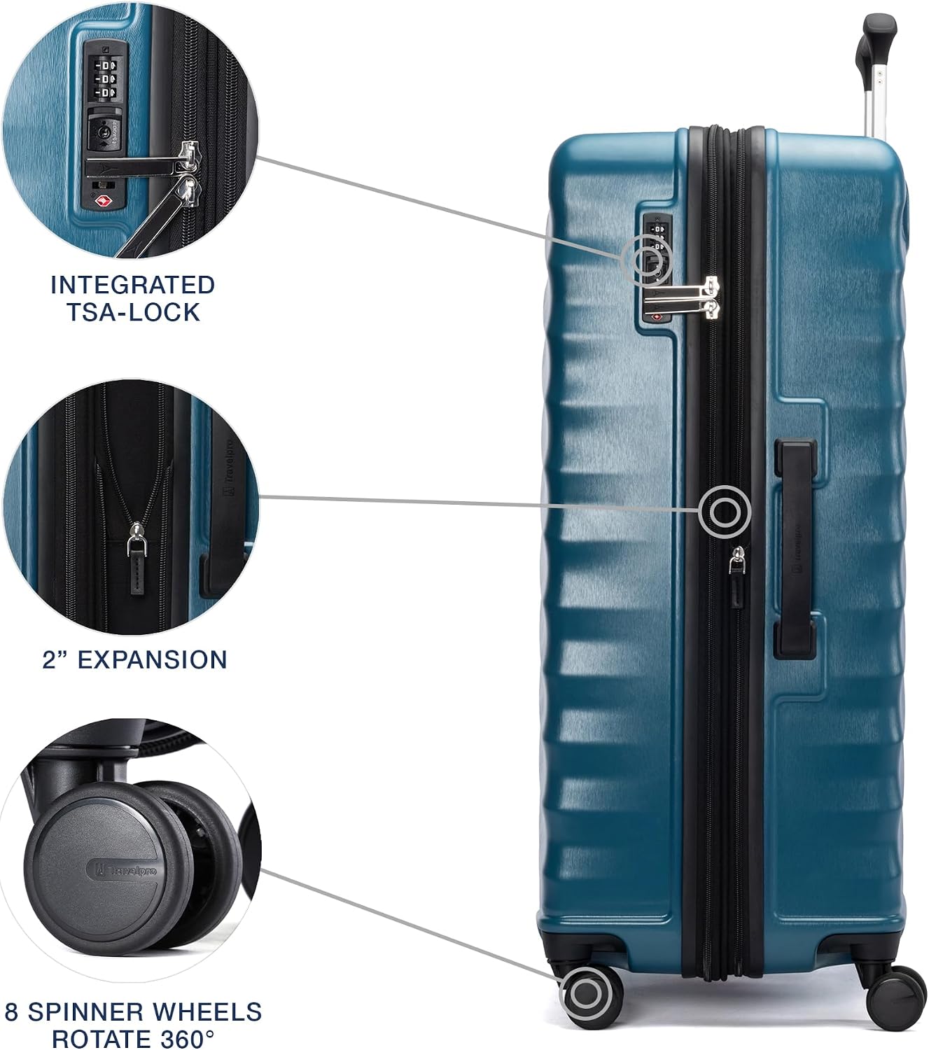Travelpro Maxlite Air V2 Equipaje rígido expandible, Verde azulado...