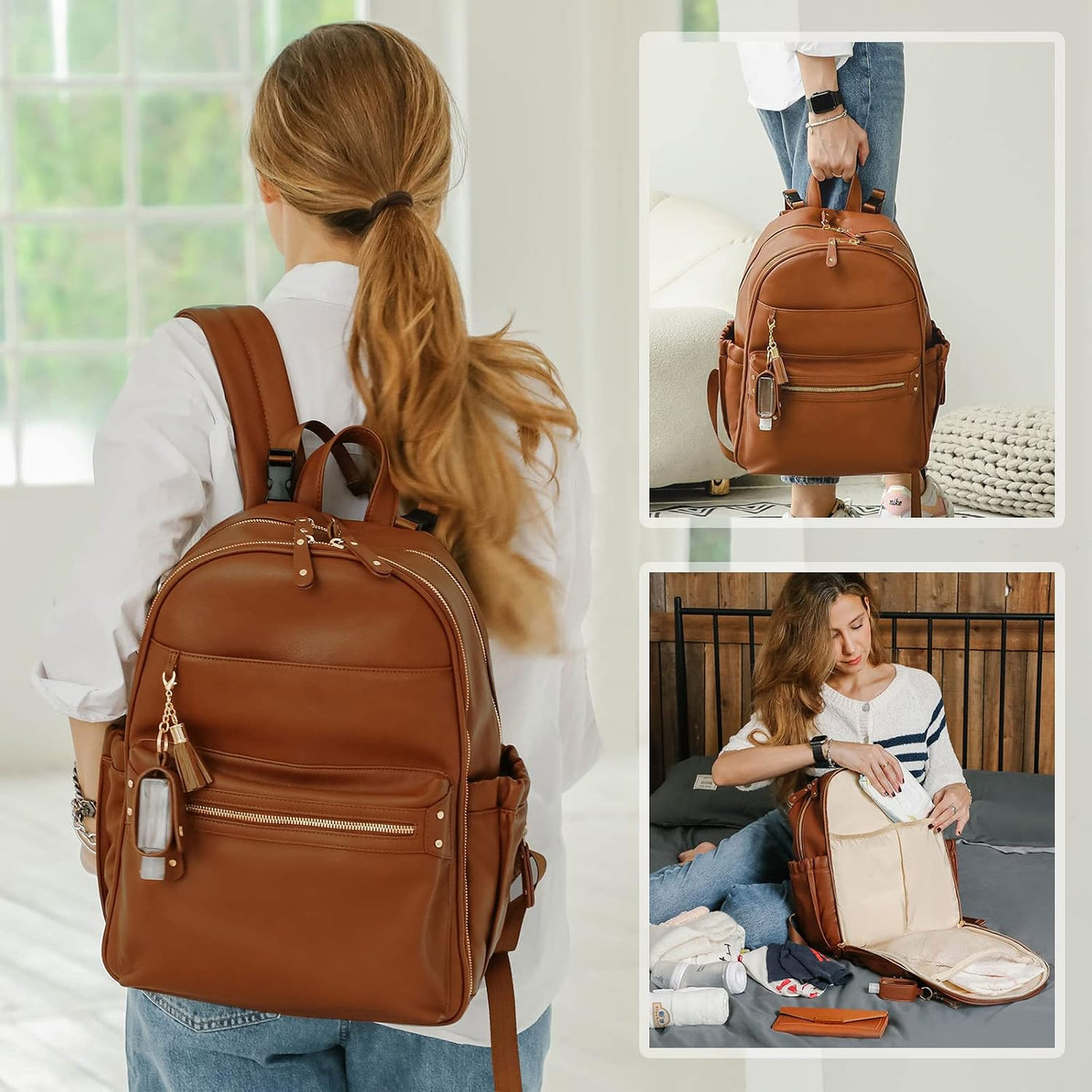 miss fong Bolsa de pañales, mochila para pañales, bolsa de pañales...