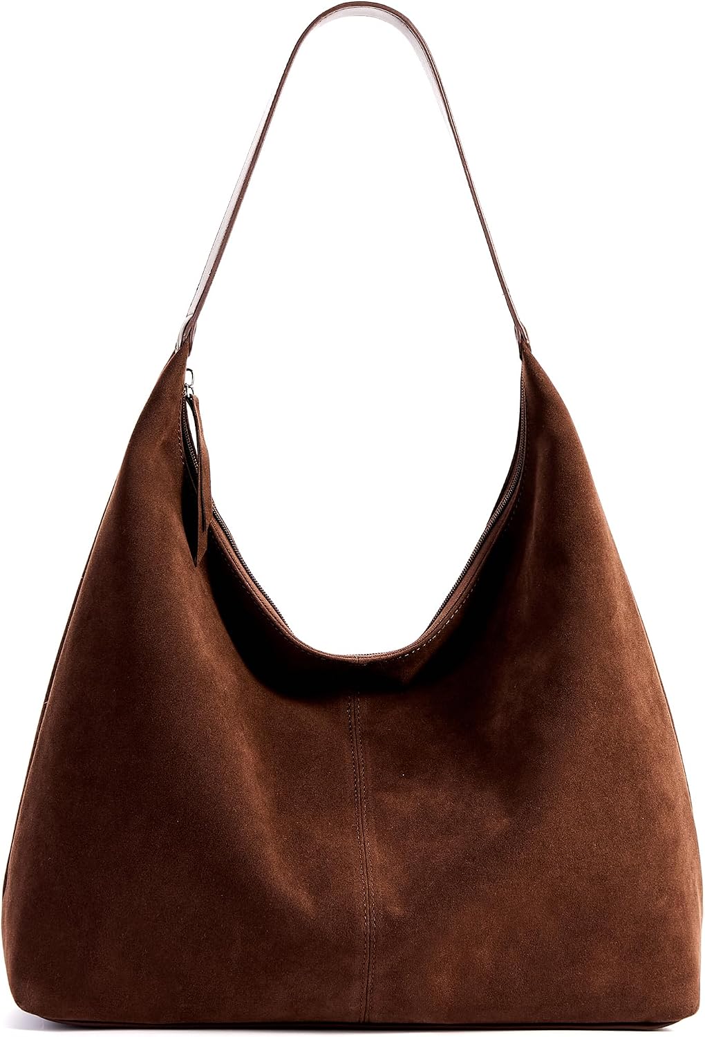 KALIDI Bolso de Mano Casual de Cuero Vegano Bolso Hobo con Cremalle...