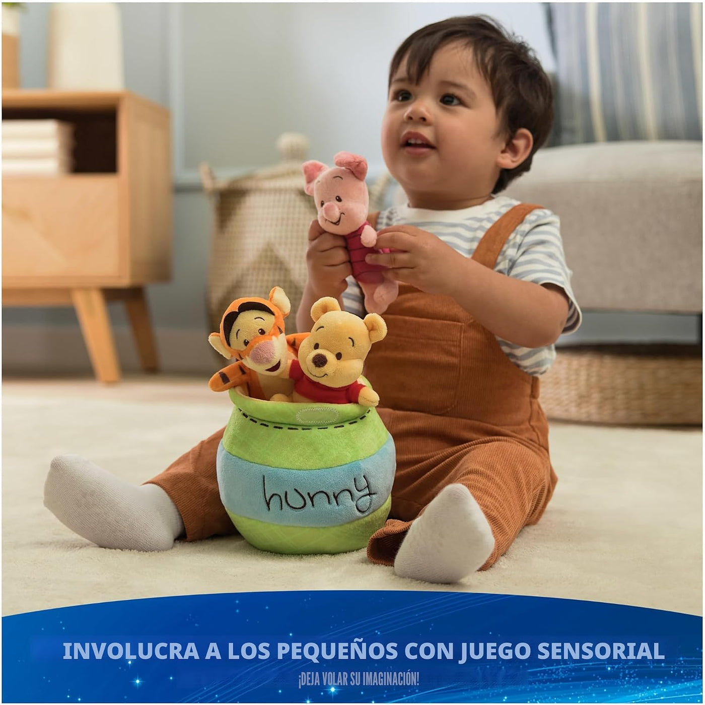 GUND Disney Winnie the Pooh - Juego de 4 piezas de juguetes sensori...