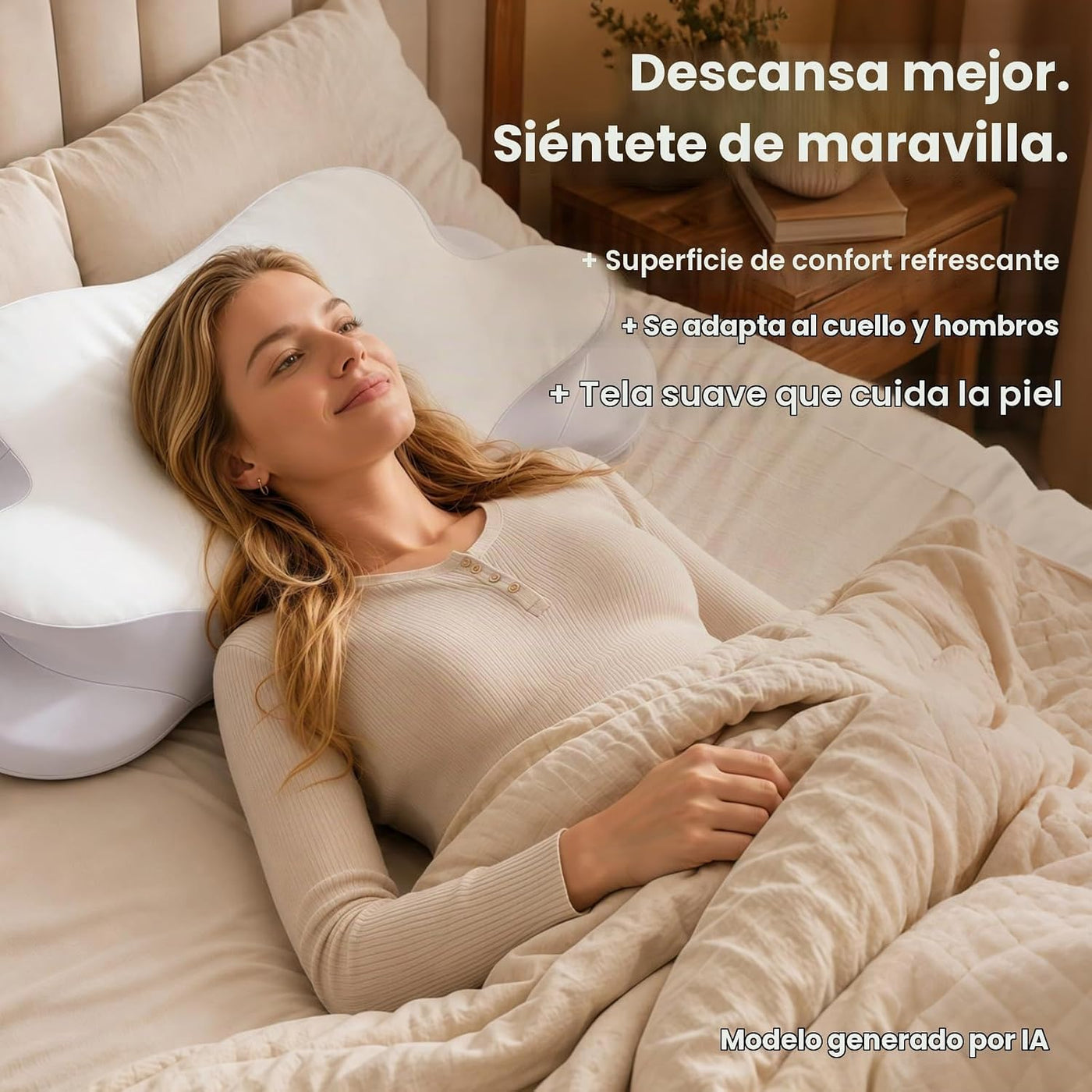 LOHAIGPJ Almohada de espuma viscoelástica cervical mejorada 2.0 2.0...