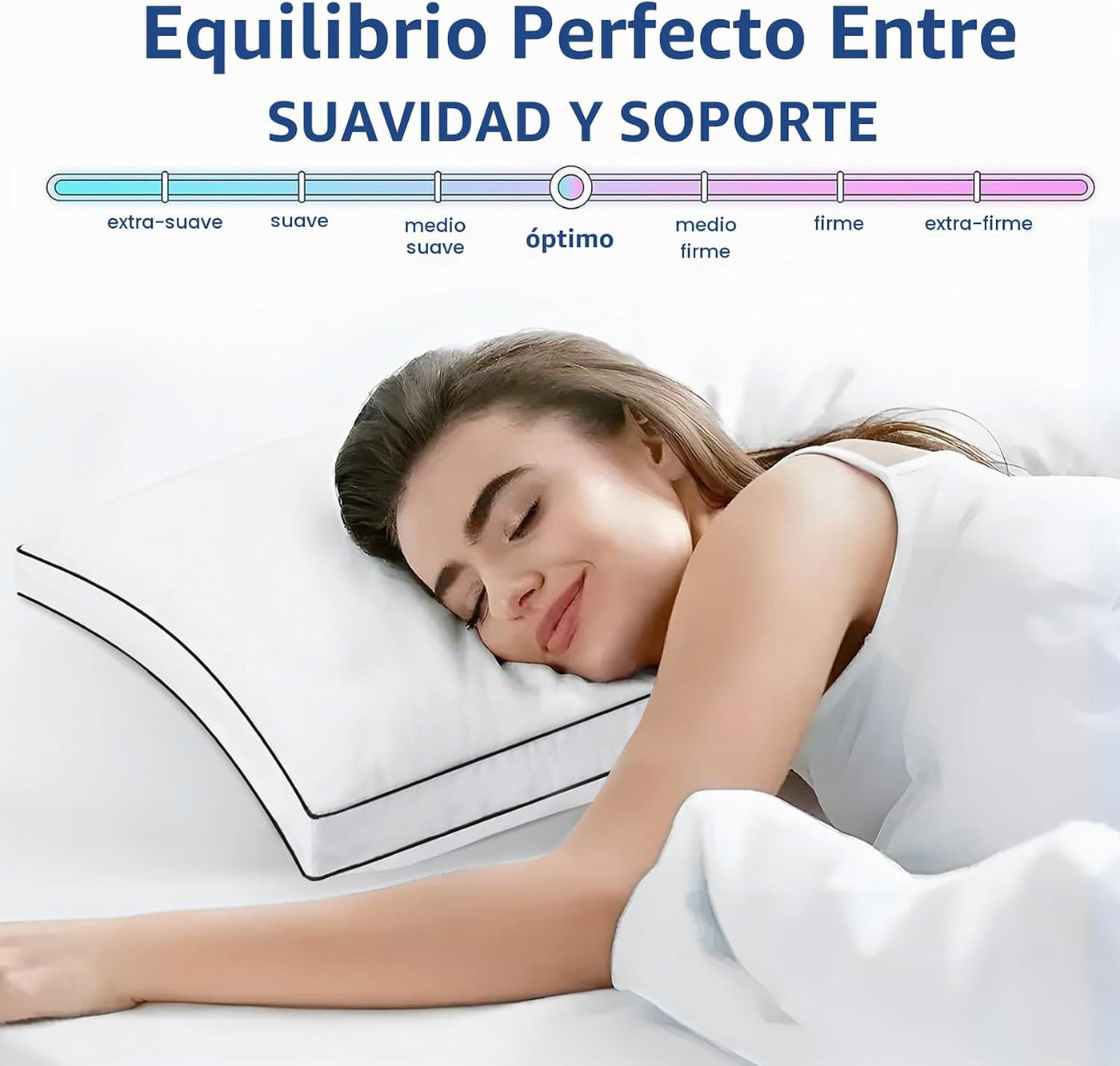 Almohadas Premium de Tamaño Queen, Juego de 2, Almohadas de Cama de...