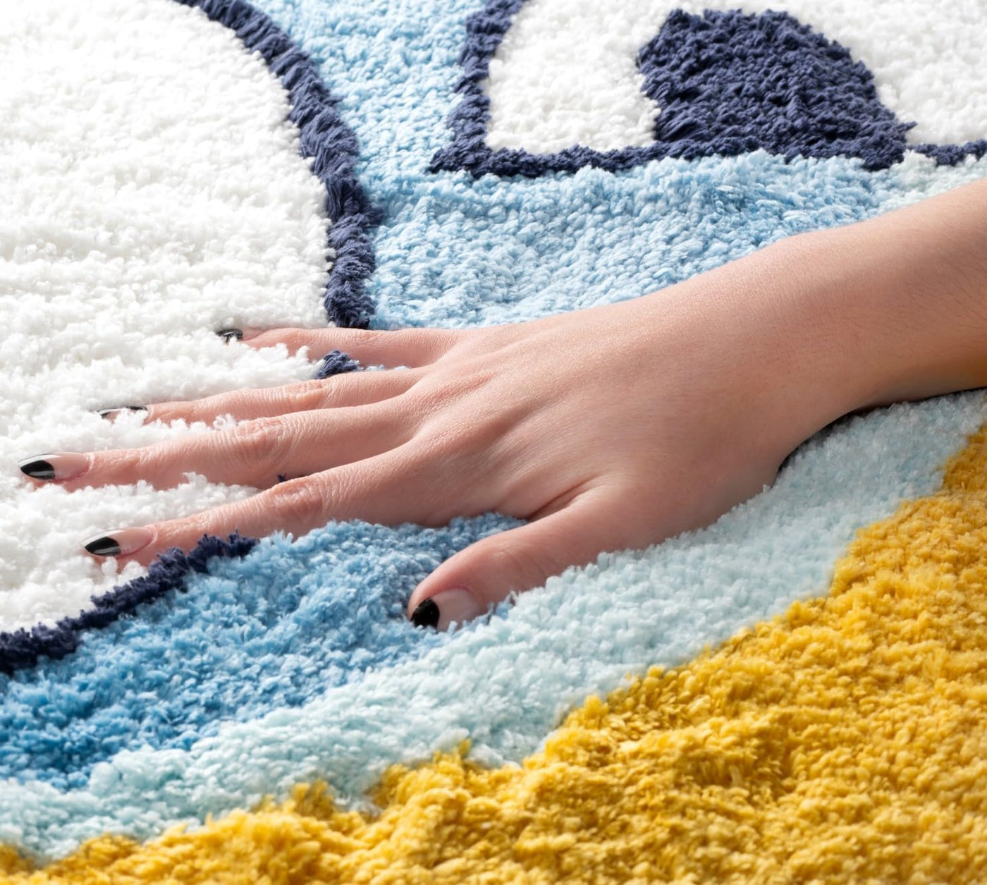 Jay Franco Bluey Alfombra de Acento de Felpa Azul Esponjosa - Alfom...